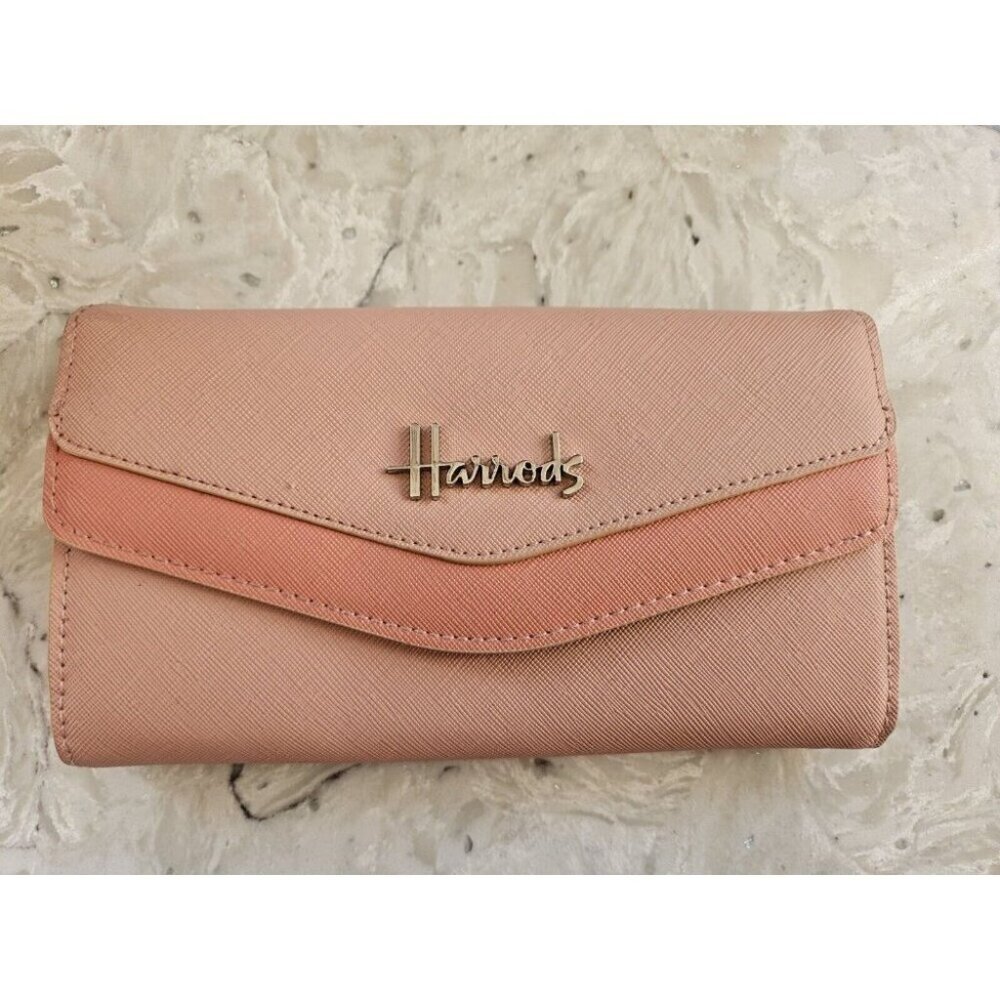 Harrods London Peach Colour Wallet